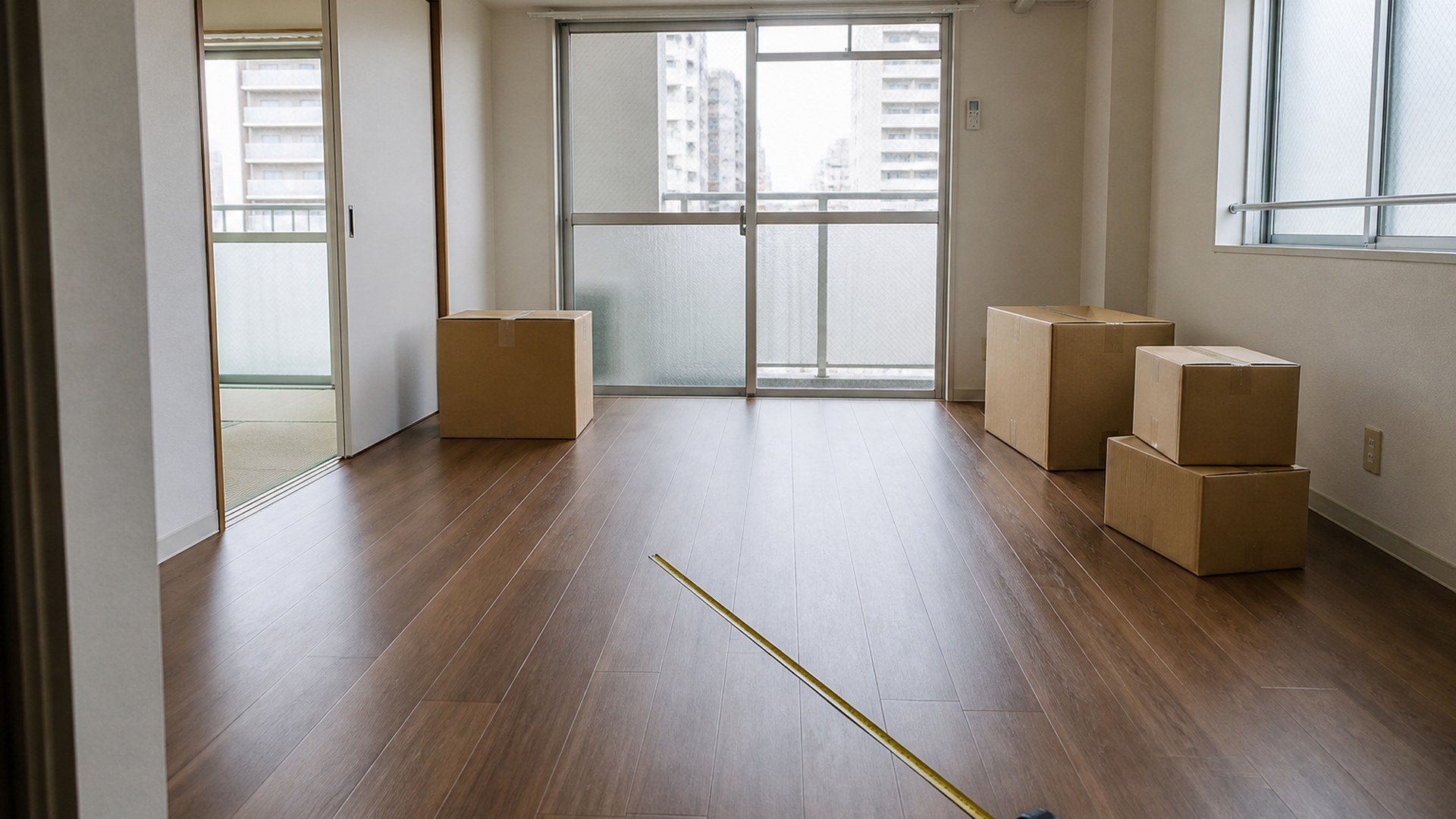 間取りではなく部屋の量を見るための空き部屋